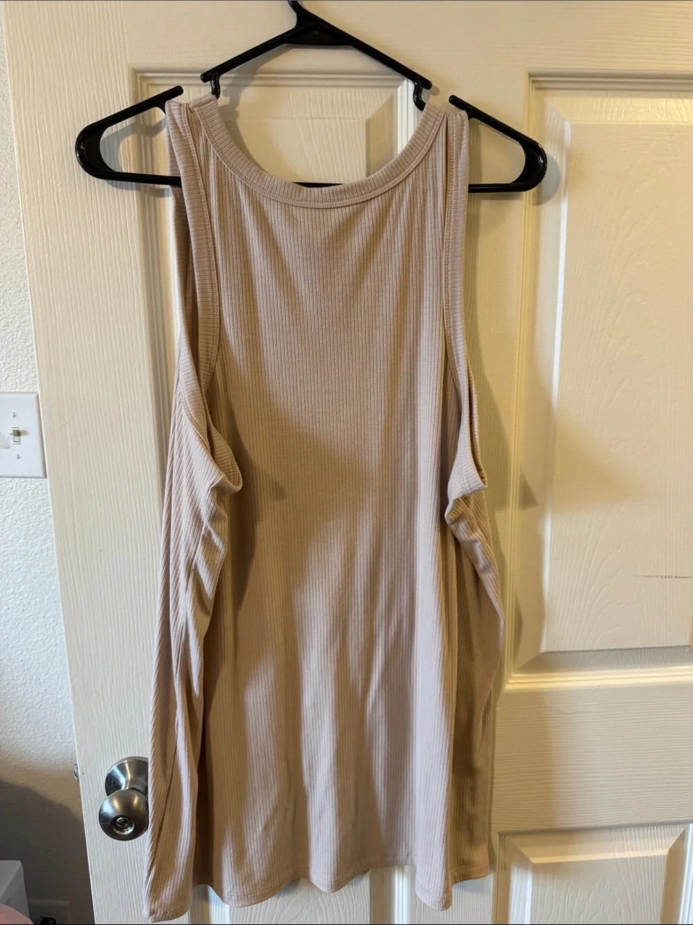 torrid Ribbed Tank Top in Light Taupe - Picture 5 of 5